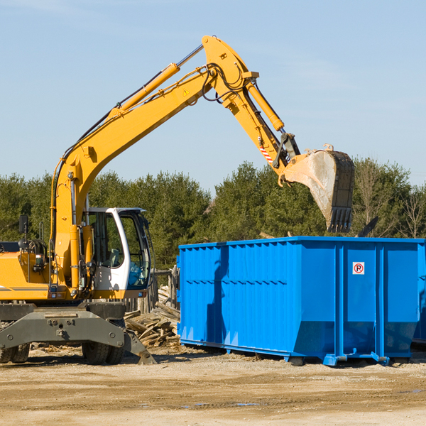 are there any restrictions on where a residential dumpster can be placed in St Johns